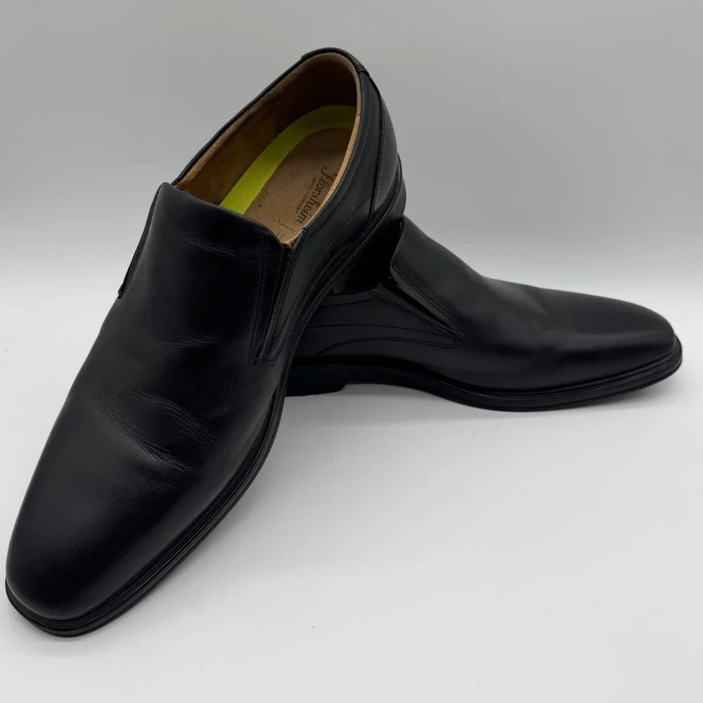 Florsheim Men's Midtown Moc Toe Slip On Black Leather Comfortech Size 12M